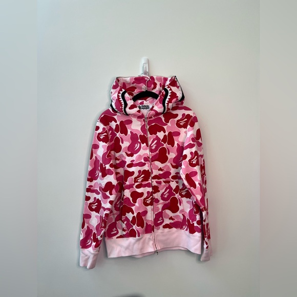 Bape Other - Bape Pink Camo Zip Up Hoodie